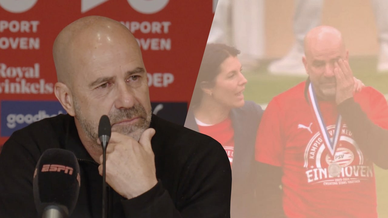 Bosz reageert op emotioneel interview tijdens kampioensfeest: 'Dat doet mij zo'n pijn...'