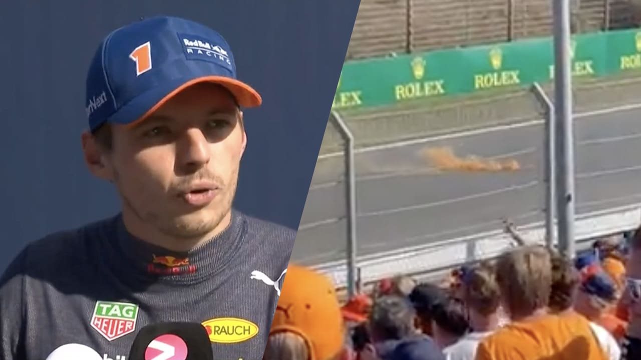 Verstappen boos op man die rookpot gooide op circuit: 'Ontzettend dom'