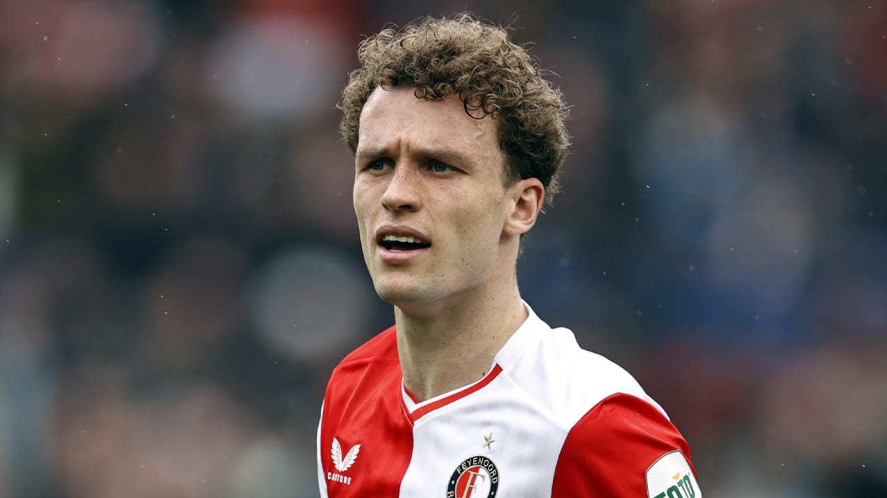 Mats Wieffer komt dit seizoen niet meer in actie voor Feyenoord