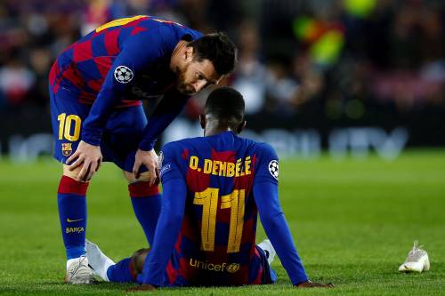 Barcelona tien weken zonder Dembélé
