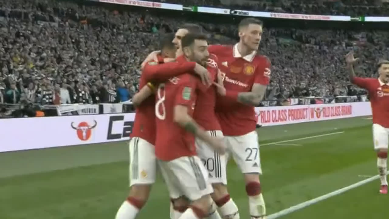 Videogoals: Ten Hag en United op 2-0 voorsprong in League Cup-finale!