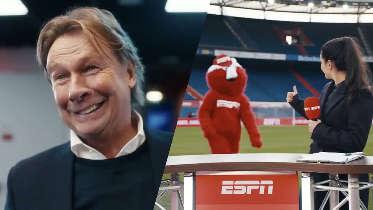 Hans schittert in ESPN-commercial: 'Wie nu nog één keer FOX Sports zegt...'