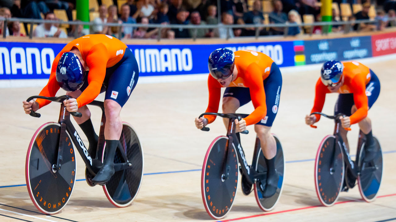 Teamsprinters pakken zesde wereldtitel op WK baanwielrennen