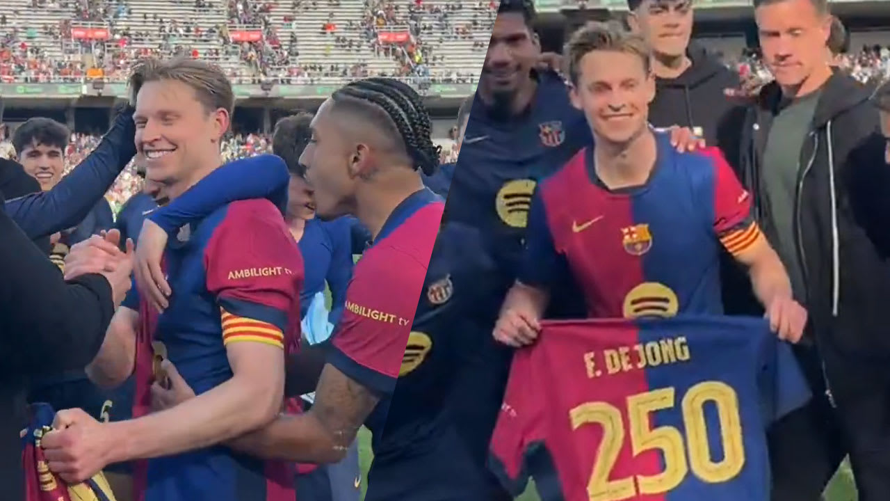 Frenkie de Jong bereikt als vijfde Nederlander 250 duels voor FC Barcelona
