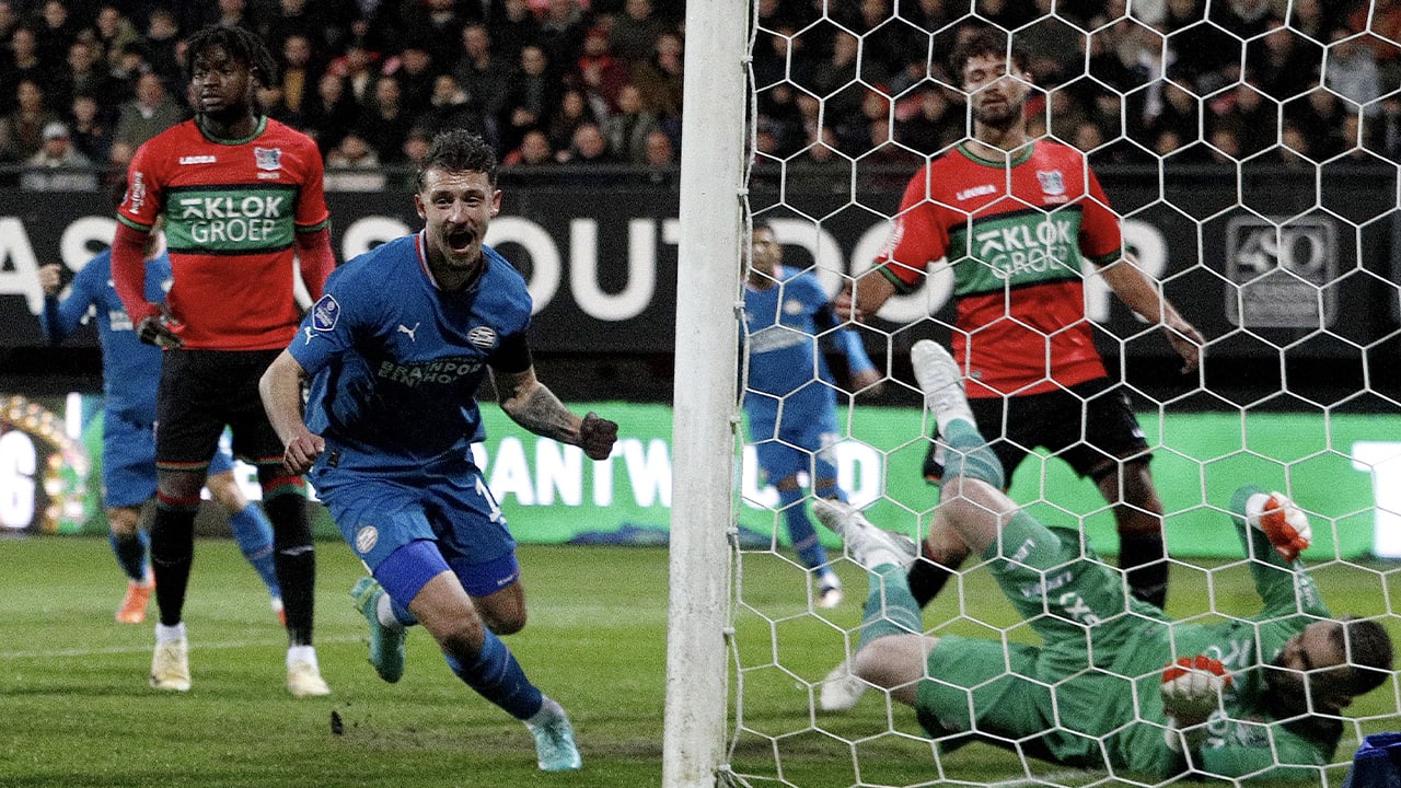 PSV boekt zege op NEC in duel vol goals