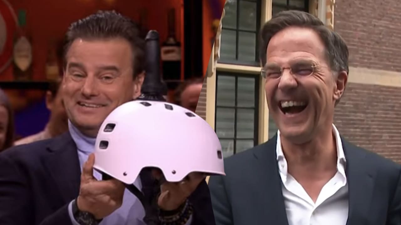 Mark Rutte onthult: dit is er gebeurd met de dildohelm van Vandaag Inside
