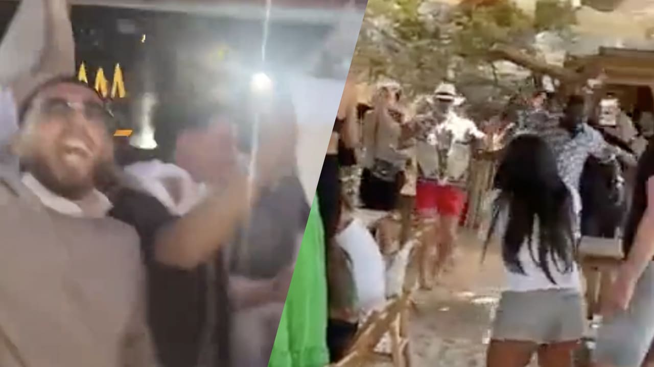 Video: Feyenoord-spelers gaan los op Ibiza: 'Is dat een voetballer, met dat petje?'