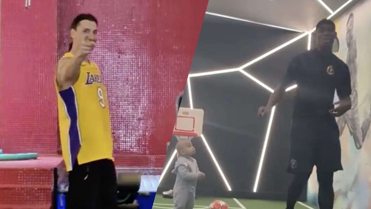 Genieten: Zlatan en Pogba dagen elkaar uit voor skills challenges