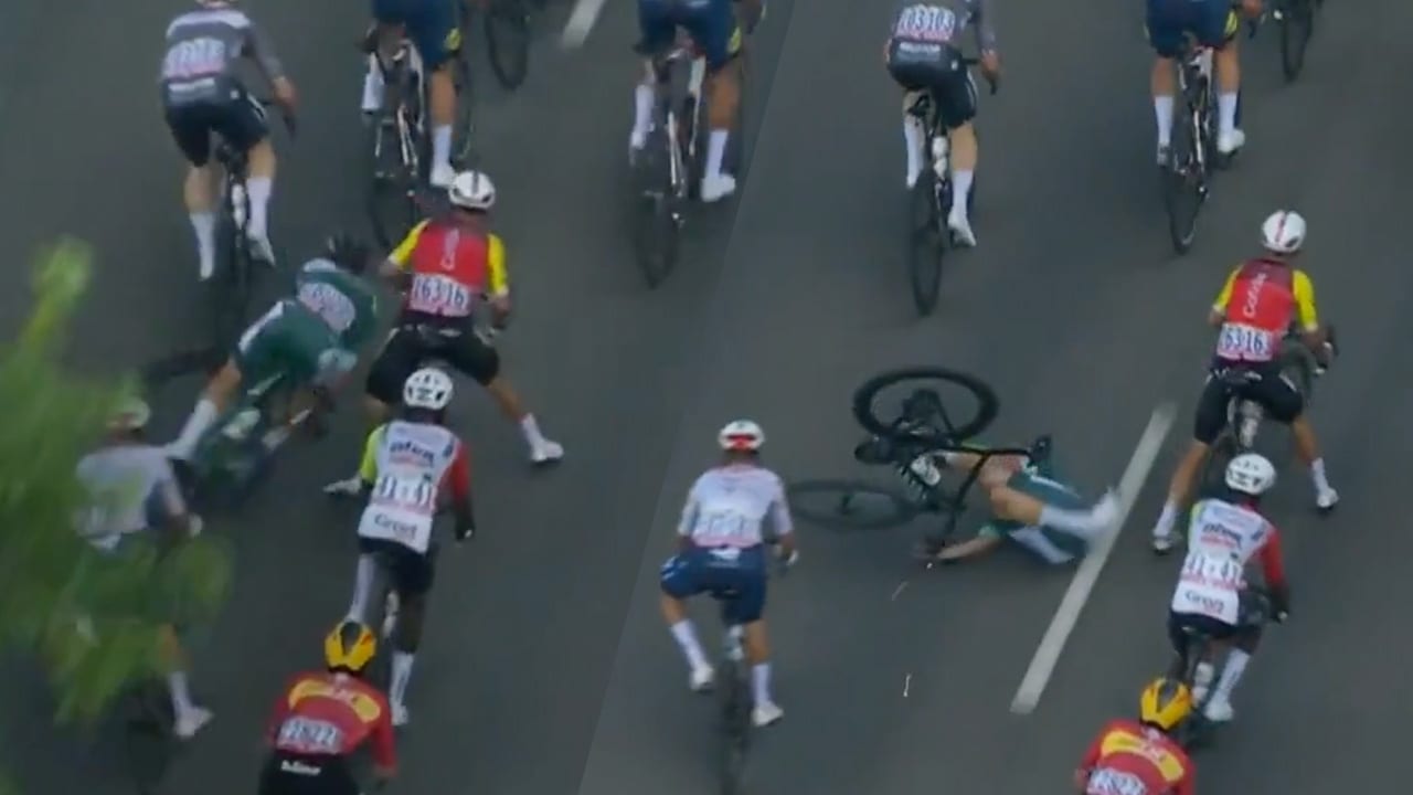 Video: Groenetruidrager Jasper Philipsen uit Tour de France na harde val