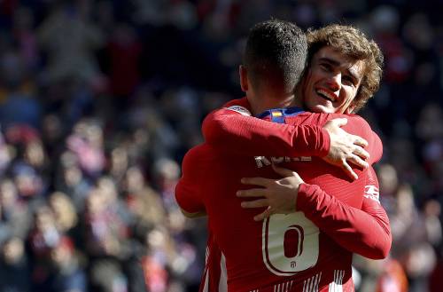 Griezmann weer eens belangrijk voor Atlético