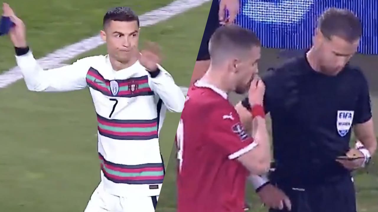 VIDEO: Ronaldo is woest op Makkelie en stapt van veld