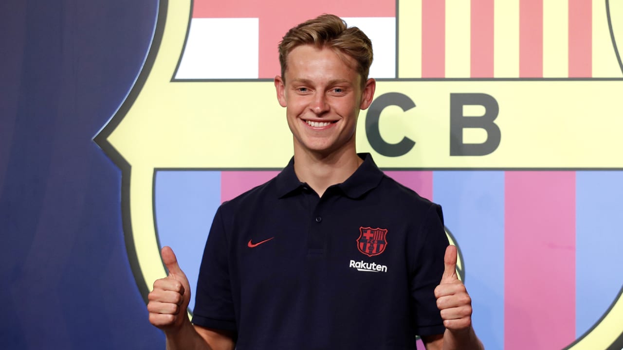 Frenkie de Jong gearriveerd in Barcelona