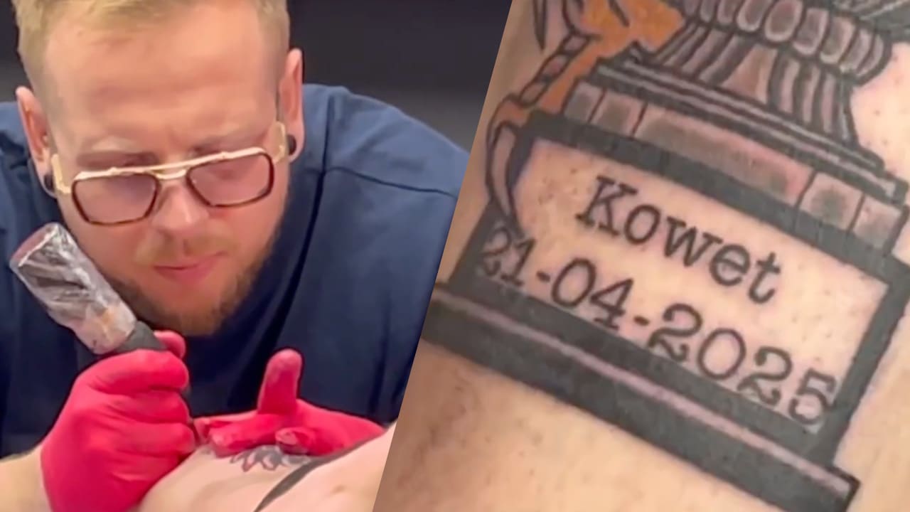 Go Ahead Eagles-fan laat tattoo zetten van KNVB-bekerwinst: 'Je moet vertrouwen hebben'