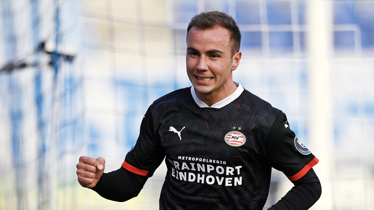 Mario Götze voelt zich thuis bij PSV