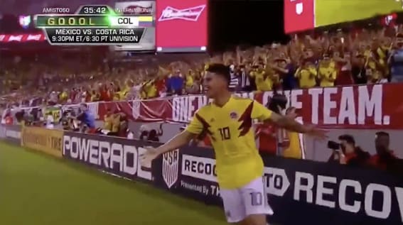 WAUW! James Rodríguez krult fantastisch raak!