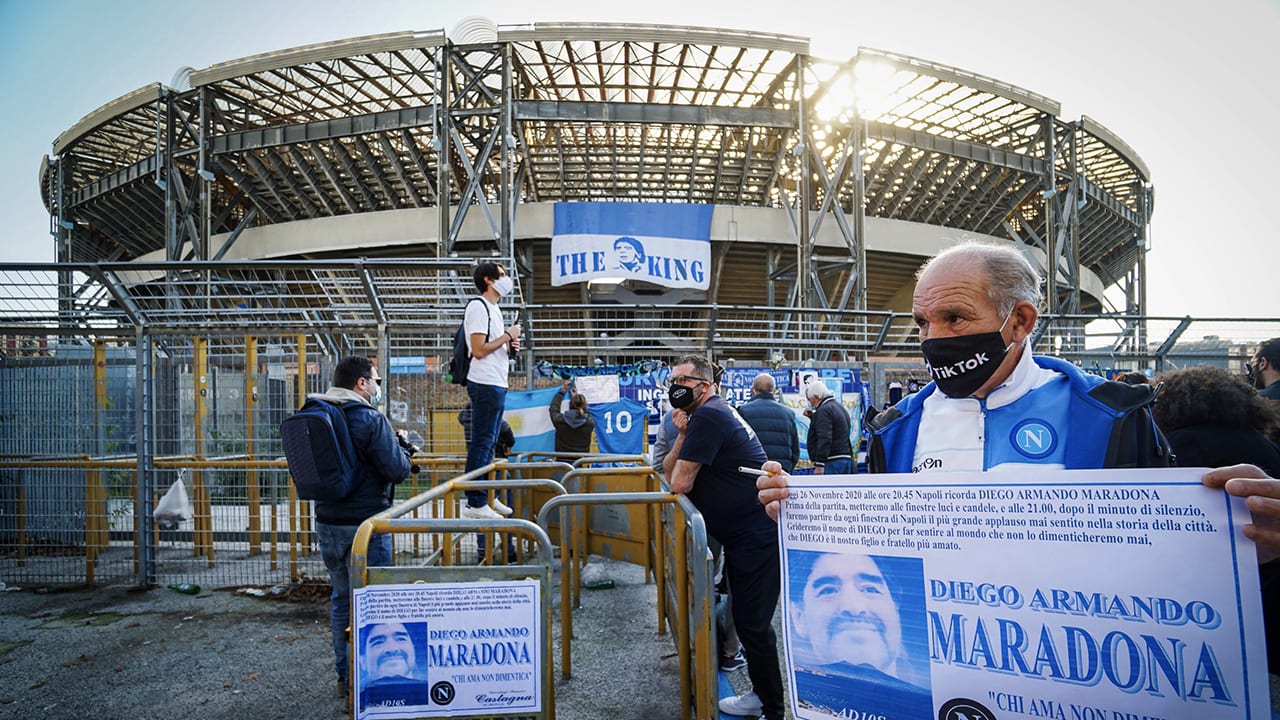 San Paolo wordt Maradona-stadion, belooft voorzitter Napoli