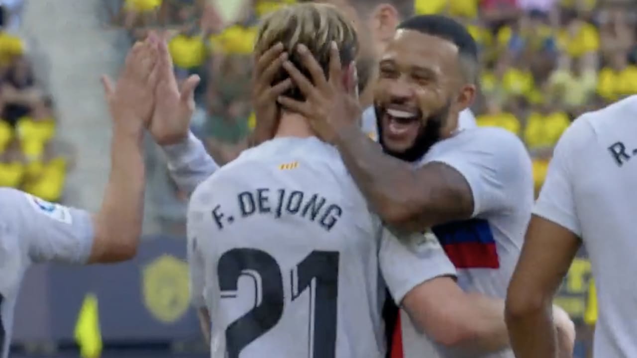 Videogoal: Frenkie de Jong zet Barça op voorsprong tegen Cádiz