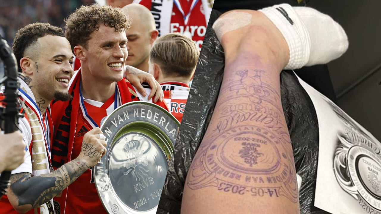 Quilindschy Hartman volgt voorbeeld John de Wolf en laat ook kampioens-tattoo zetten