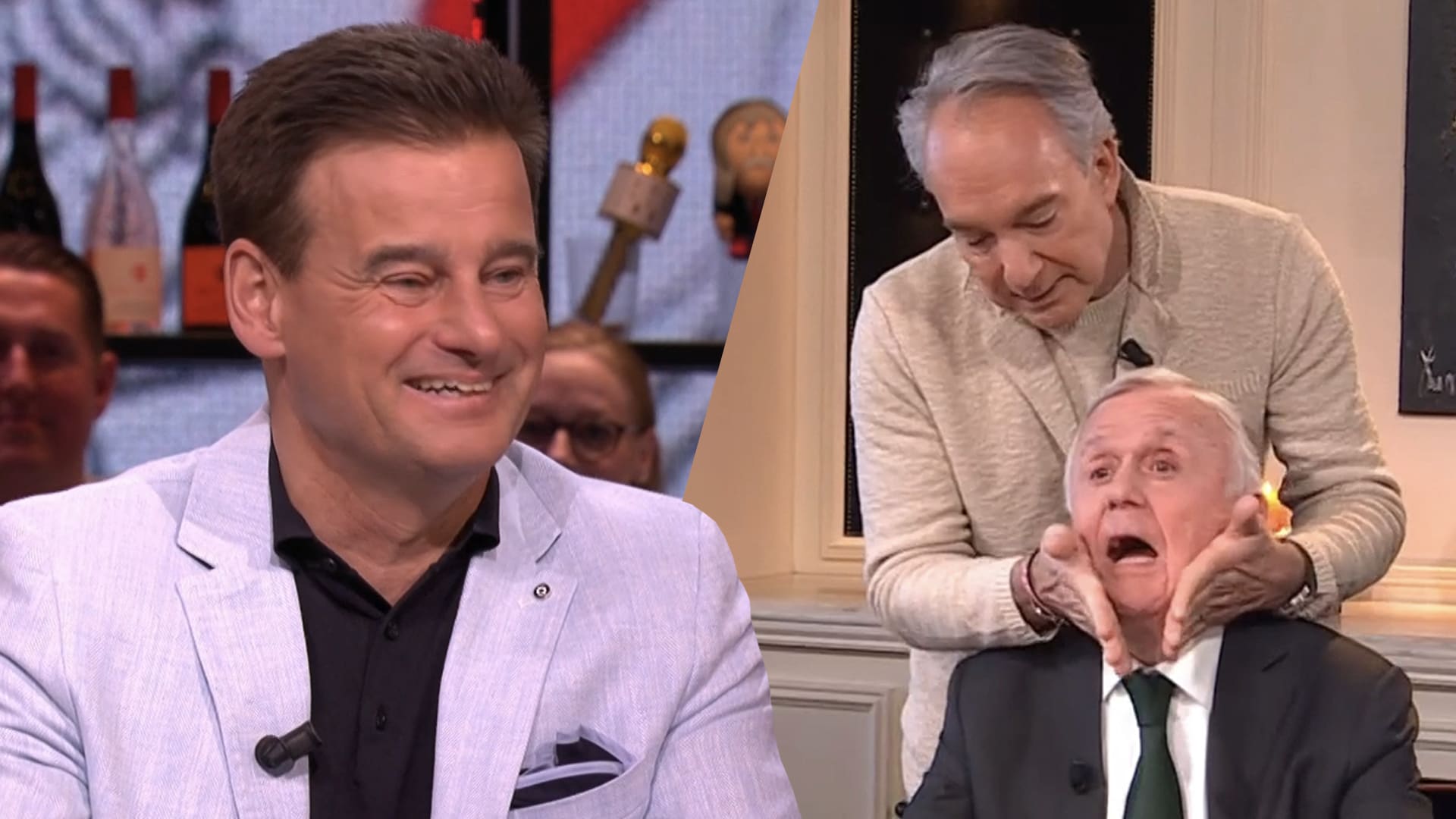 Vandaag Inside-tafel lacht om héérlijke beelden Harry Mens: 'Hij is helemaal los!'
