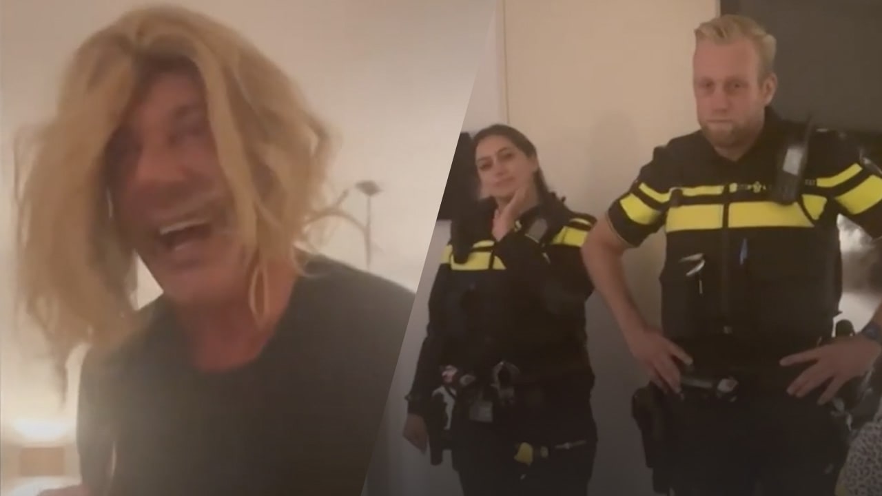 Video: Politie grijpt in bij feest van Gerard Joling: 'Ik vind dat jullie er allebei héél goed uitzien'