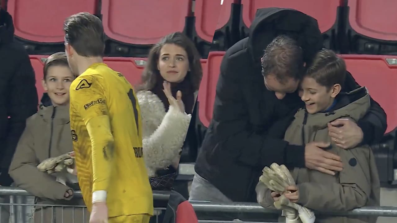 Video: Heracles-keeper bezorgt jonge fan onvergetelijke avond: 'Deze zijn wat waard'