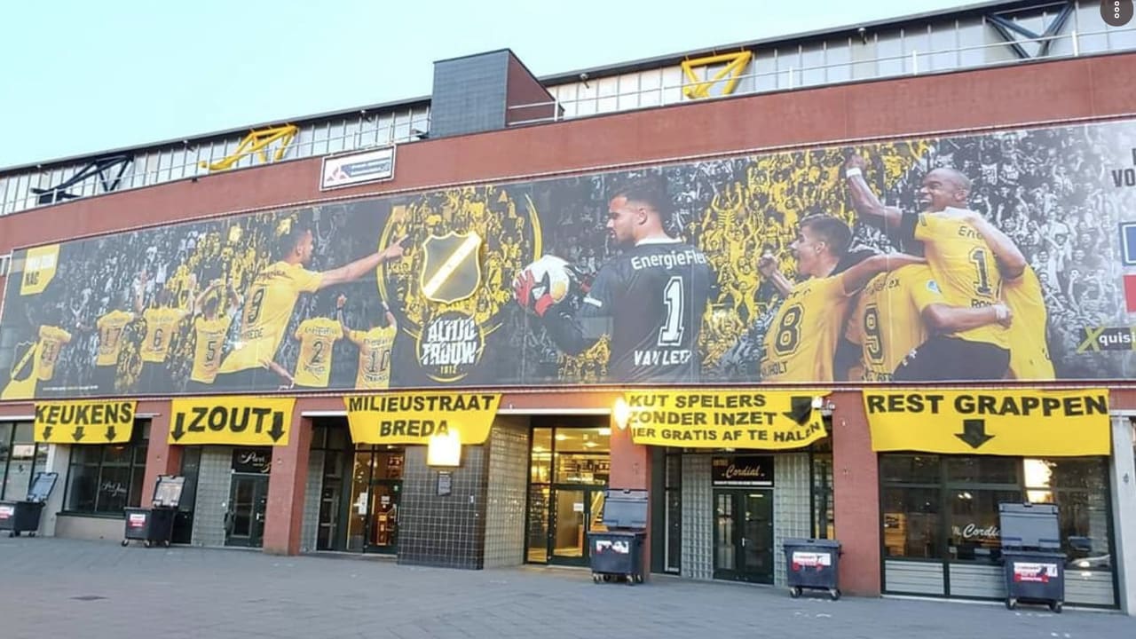 NAC-supporters grappen na degradatie: 'Milieustraat Breda'