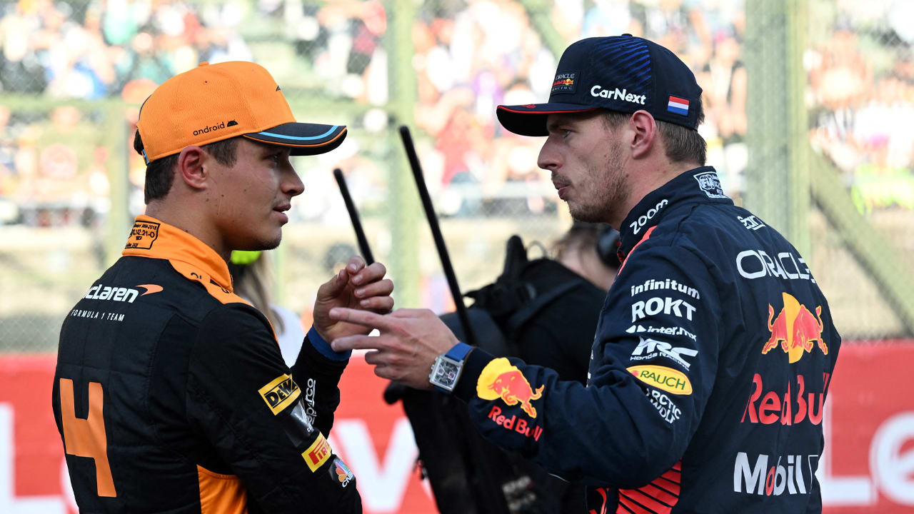 Norris waarschuwt: met de ellebogen gevecht aan met Verstappen