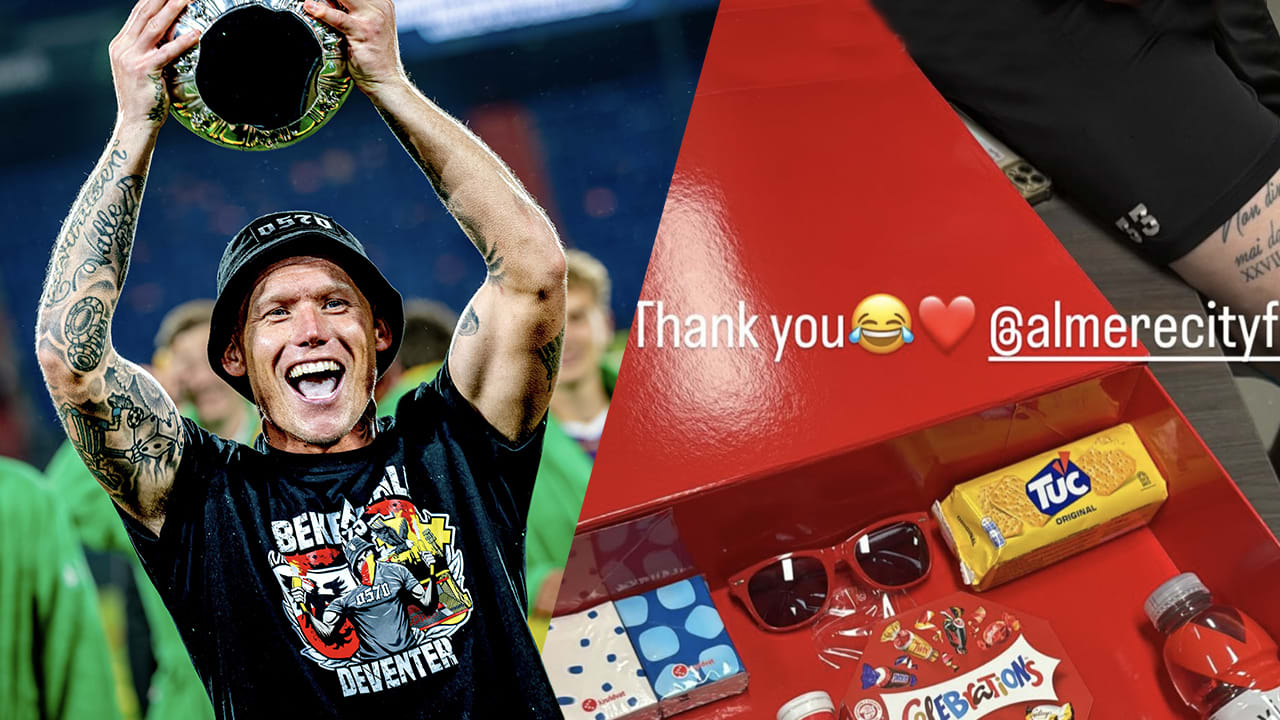 Goud! Go Ahead Eagles ontvangt anti-katerpakket van Almere City met opvallend AZ-detail