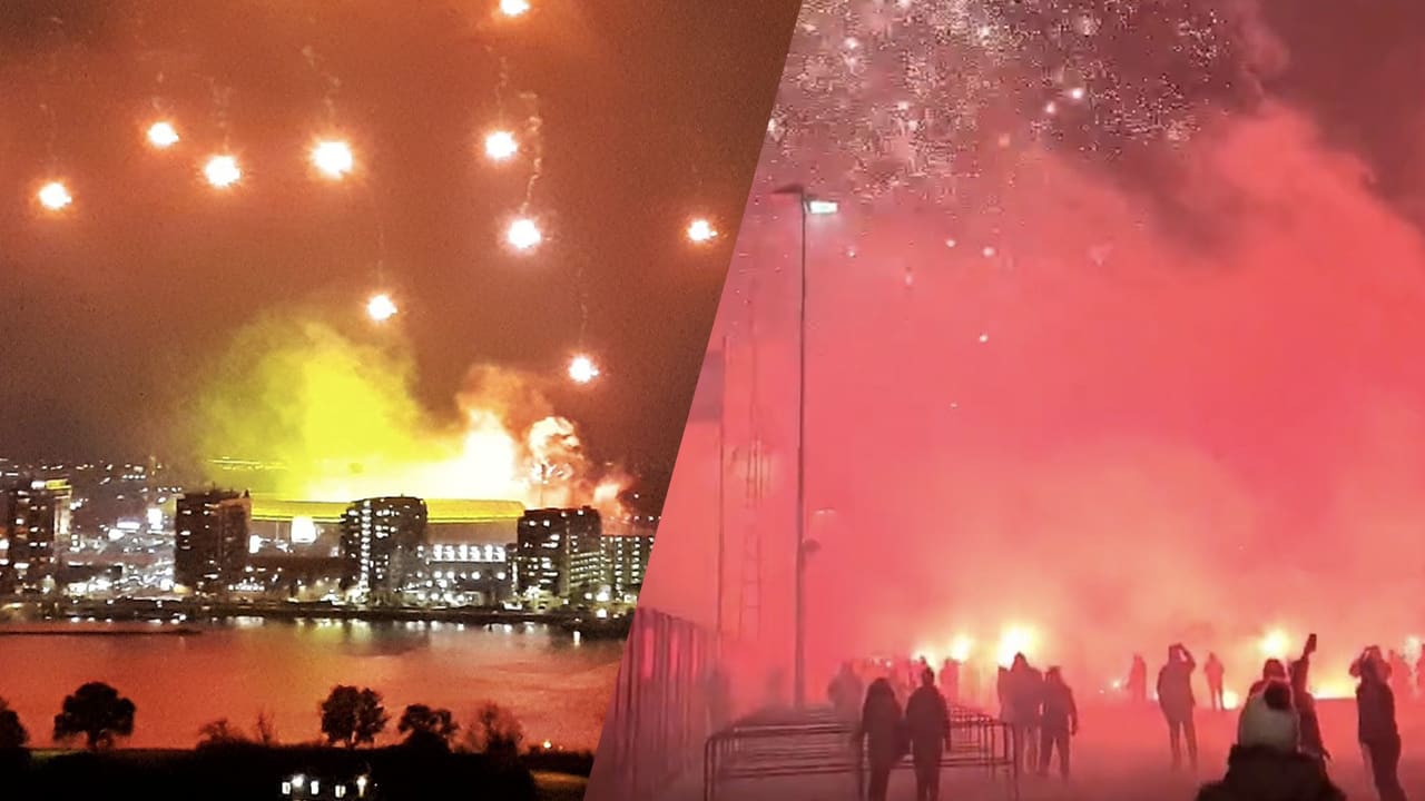 Feyenoord-supporters vieren groot feest na streep door plannen van nieuw stadion