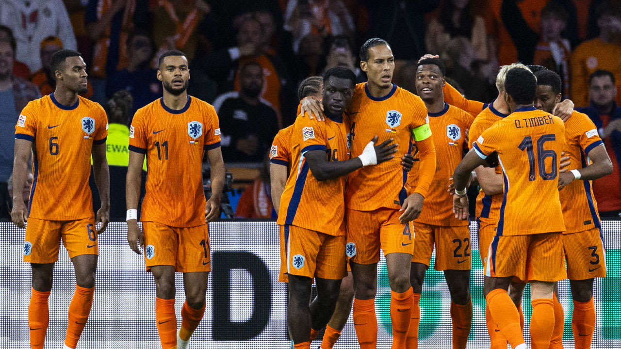 Oranje speelt gelijk tegen Duitsland in vermakelijk Nations League-duel