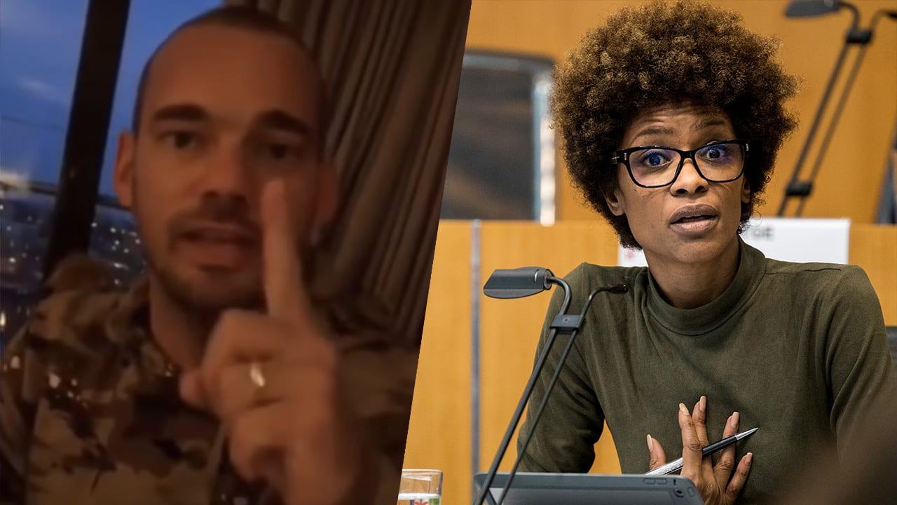 Sneijder haalt uit naar Sylvana Simons: 'Ga naar de maan en blijf daar!' 