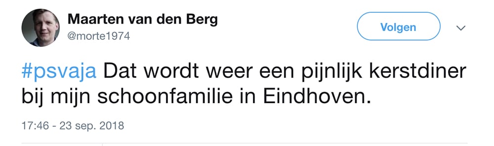 Ajacieden op twitter cynisch: 'it ain't over till it's over'