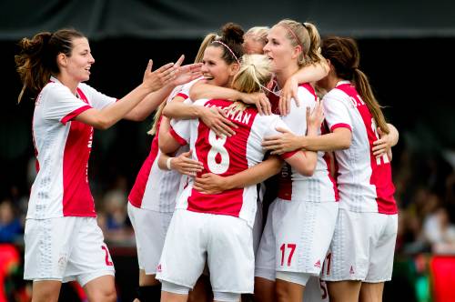 Ajax-vrouwen tegen Sparta Praag