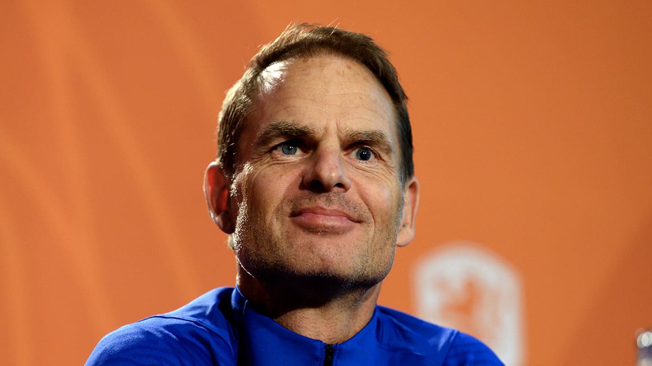 Frank de Boer debuteert als bondscoach van Oranje