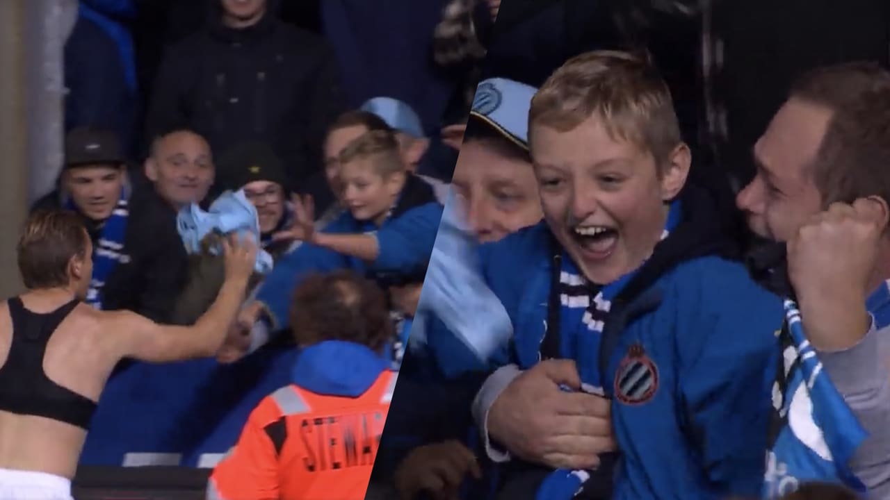 Mooi: Vormer maakt jonge supporter dolblij met wedstrijdshirt