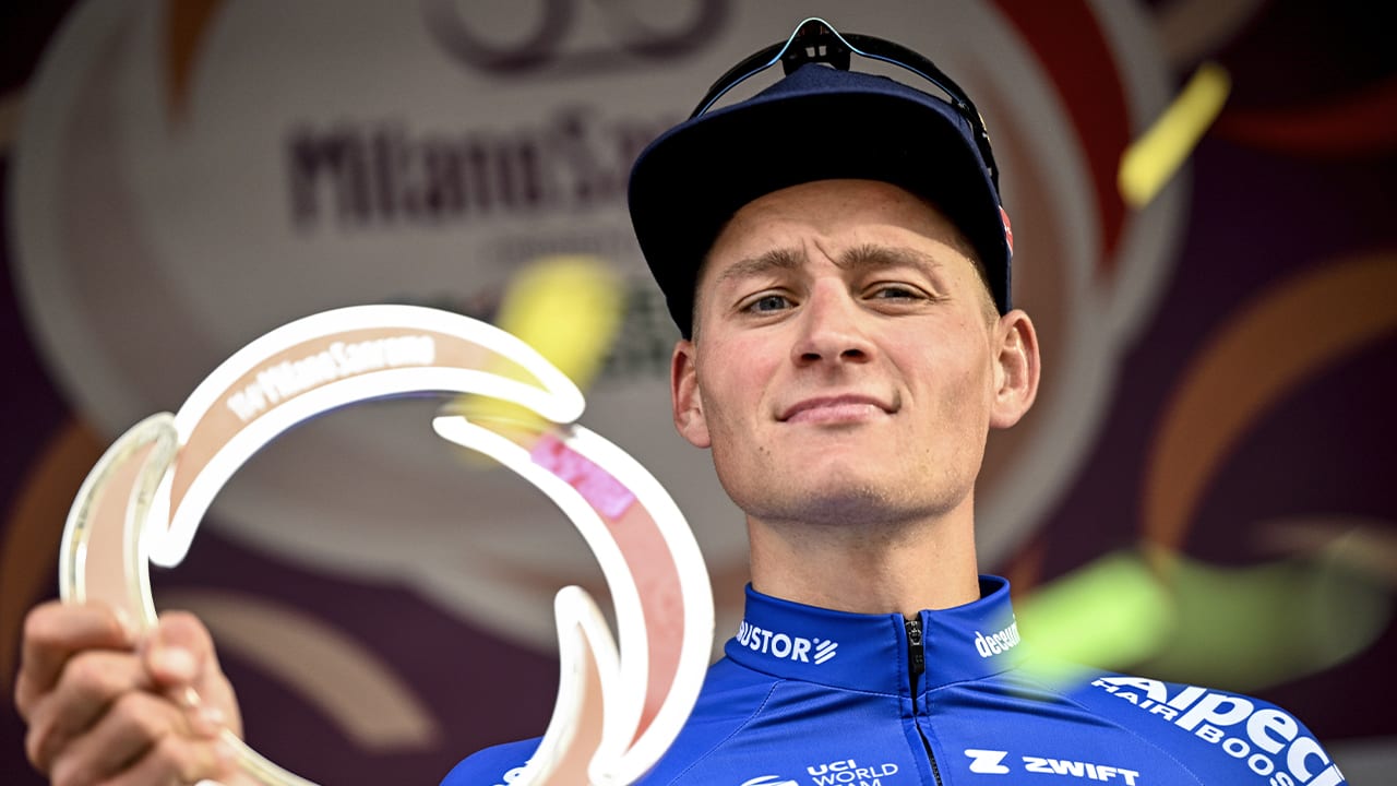 Van der Poel wint na solo wielerklassieker Milaan-Sanremo