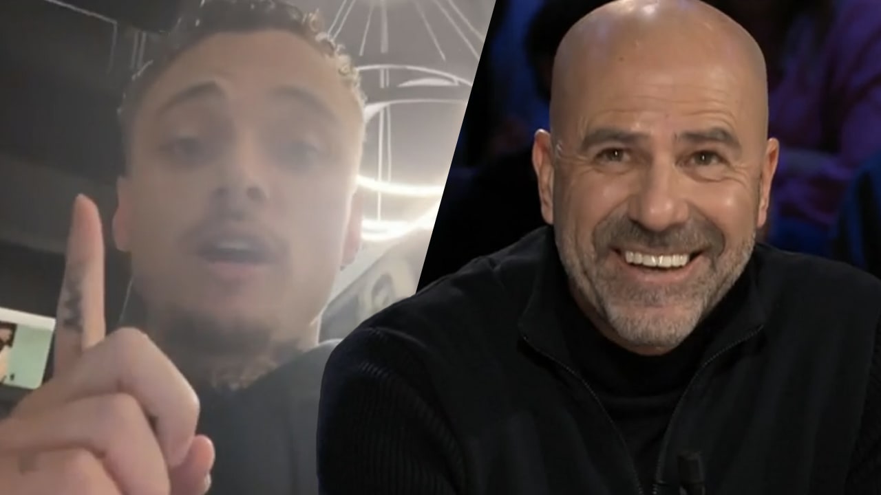 Peter Bosz krijgt bij 'Eva' videoboodschap van Noa Lang: 'Zulke dingen zeg ik maar één keer, hè!'