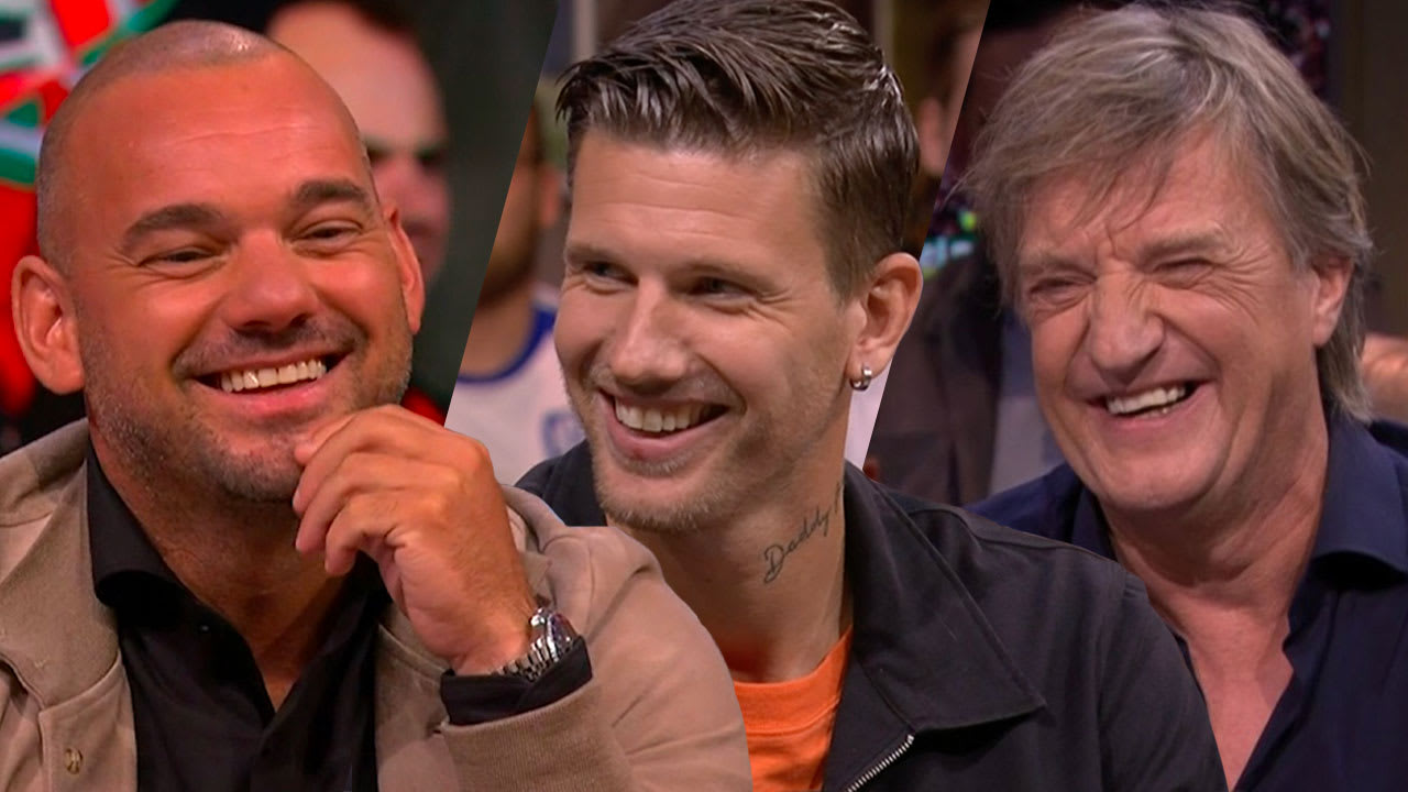 Michiel Kramer, Wim Kieft en Wesley Sneijder maandag bij Veronica Offside
