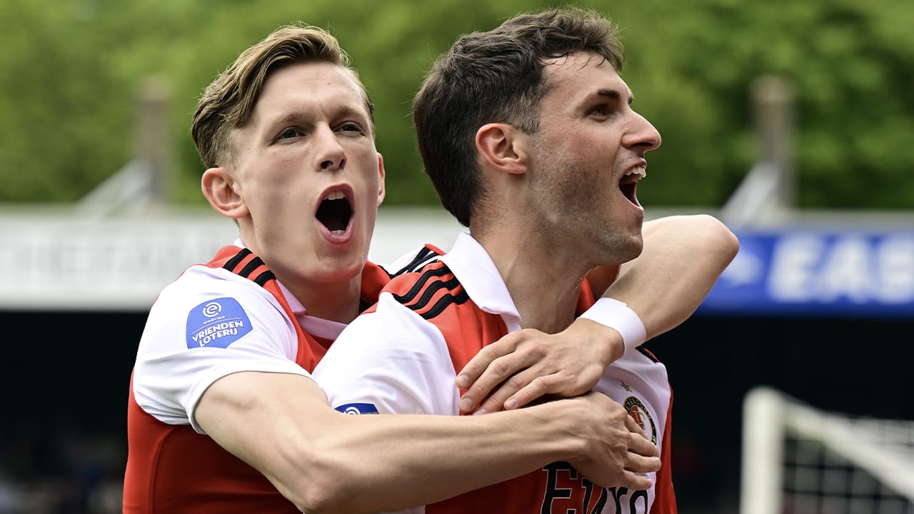 Feyenoord wint stadsderby van Excelsior en kan volgend weekend kampioen worden