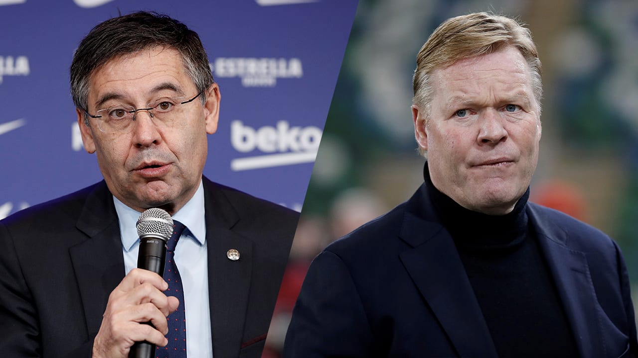 'Barcelona-president ziet in Koeman ideale opvolger Setién'