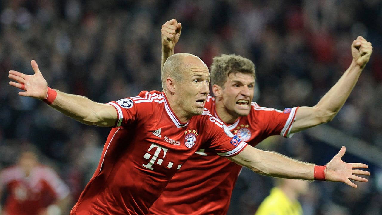 Wembley-goal Robben verkozen tot emotioneelste moment in Bayern geschiedenis