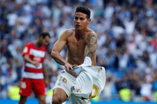 James Rodriguez staat voor rentree bij Real Madrid