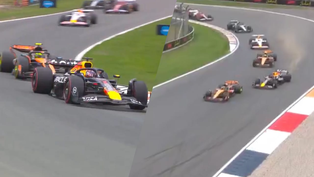 Video: Verstappen pakt met risicovolle actie P2 tijdens Dutch Grand Prix