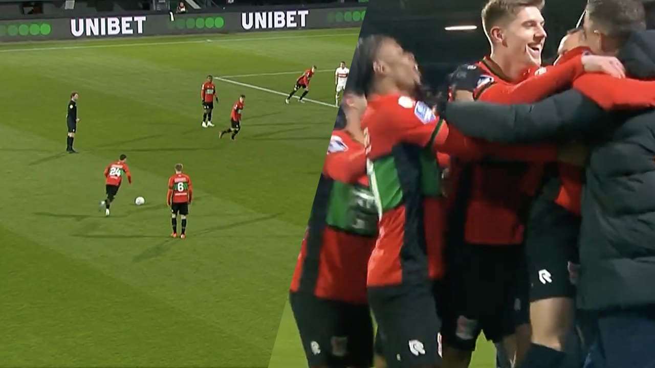Videogoal: Schitterende vrije trap Verdonk bezorgt NEC overwinning tegen FC Twente