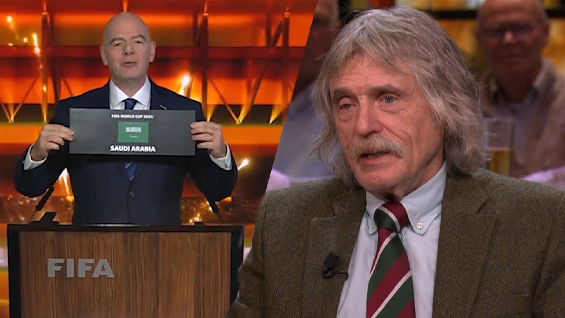 Johan over toekenning WK aan Saudi-Arabië: 'Hoop dat iemand daar zijn mond durft open te trekken'
