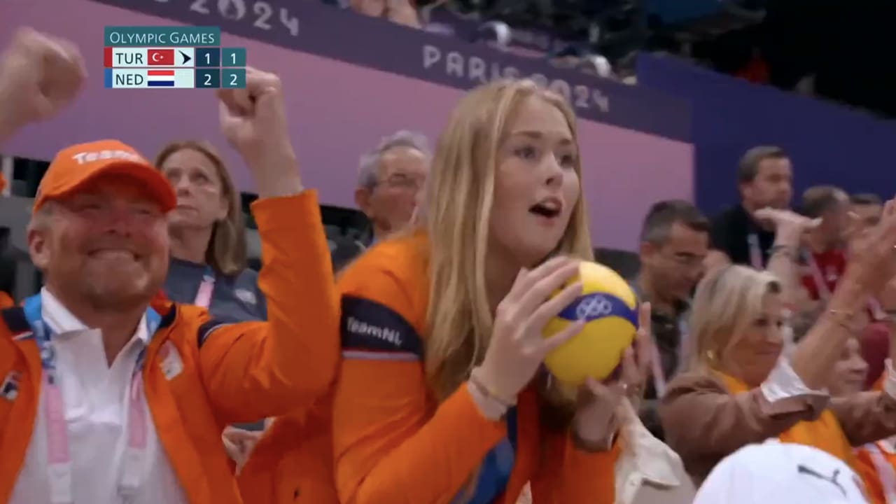 Koninklijke familie opnieuw bloedfanatiek op tribune tijdens Olympische Spelen