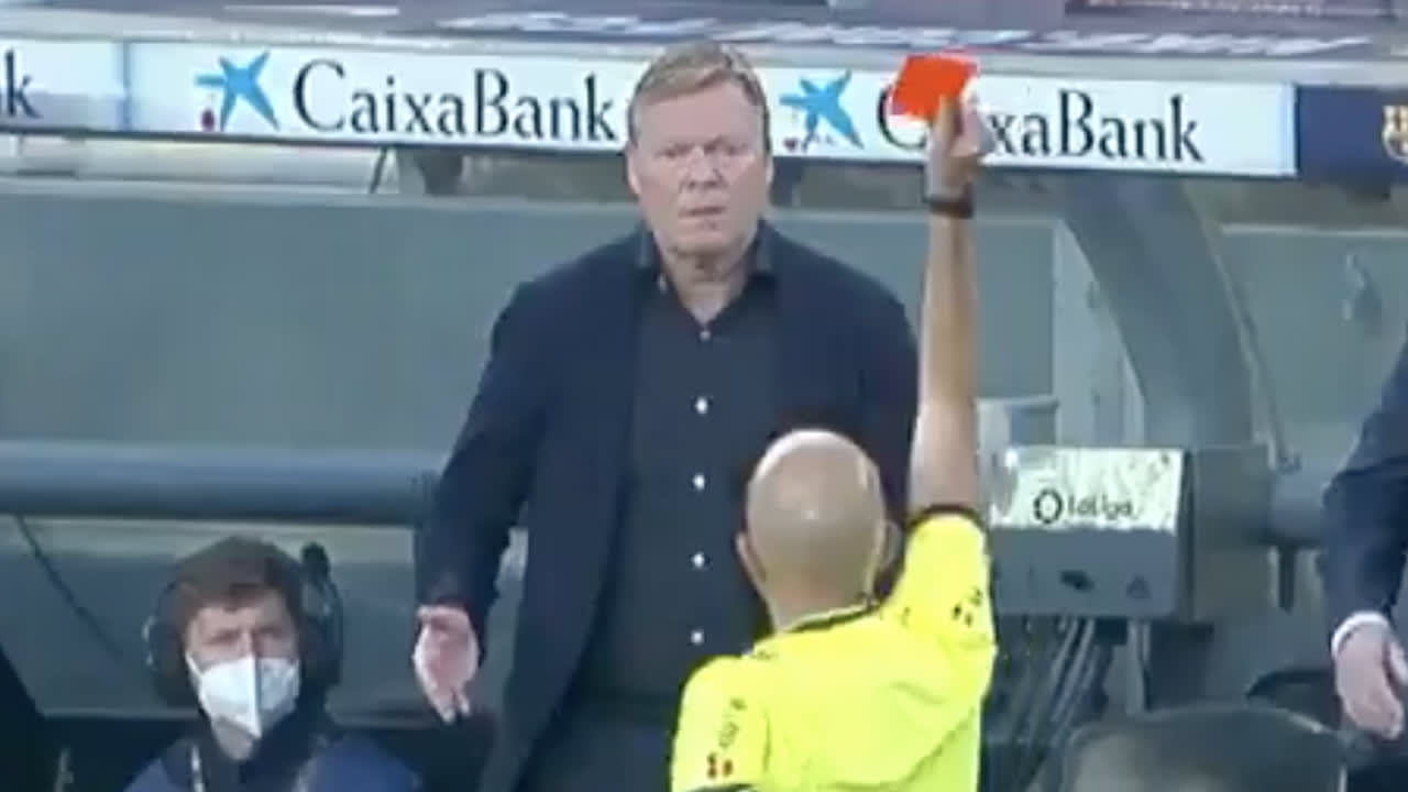 ROOD! Ronald Koeman moet vertrekken naar de tribune