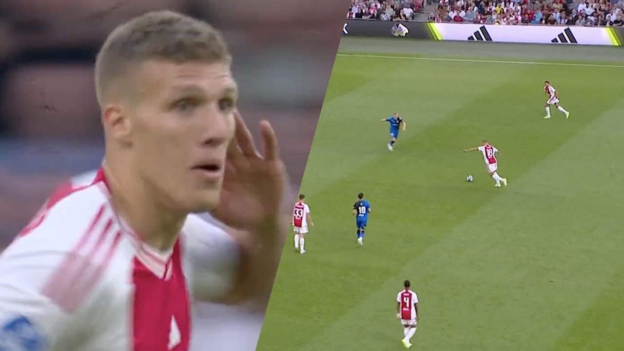 Videogoal: Medić zet Ajax op 1-1 tegen Heracles met enorme pegel van afstand 