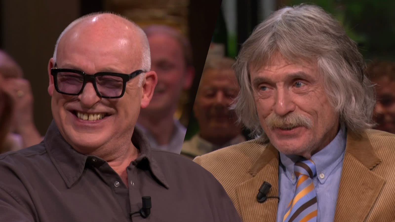 Johan kan lach niet onderdrukken na opmerking René: 'Zó ordinair, maar ook zó leuk!'