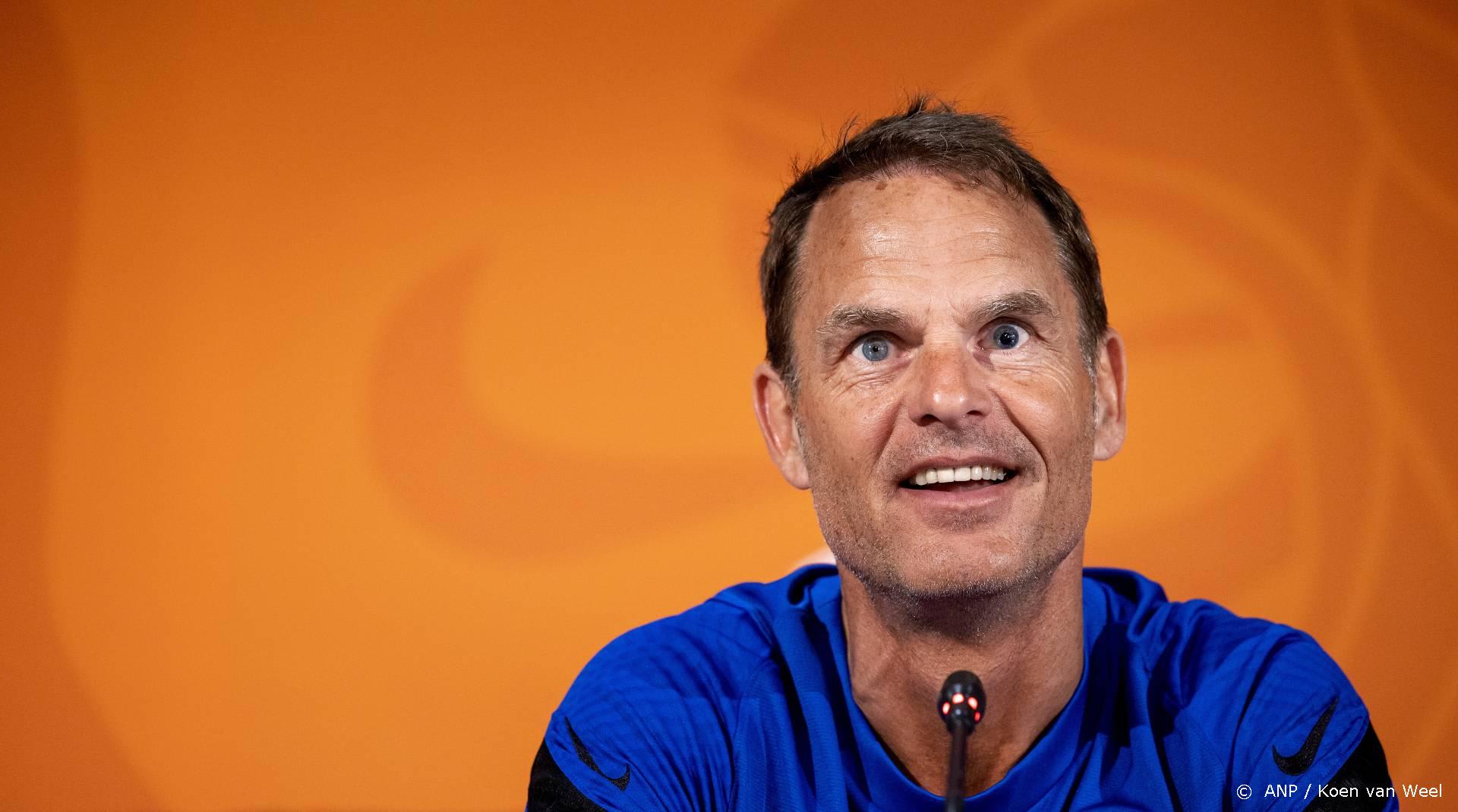 Frank de Boer gaat Oranje op twee posities wijzigen